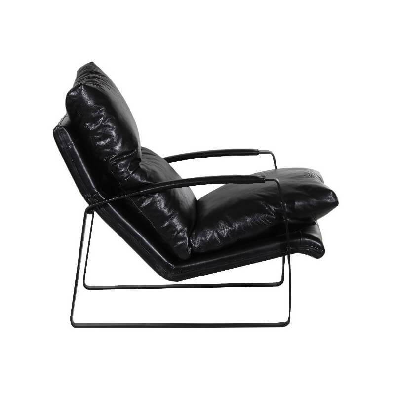 Fauteuil d'appoint en cuir Eugene