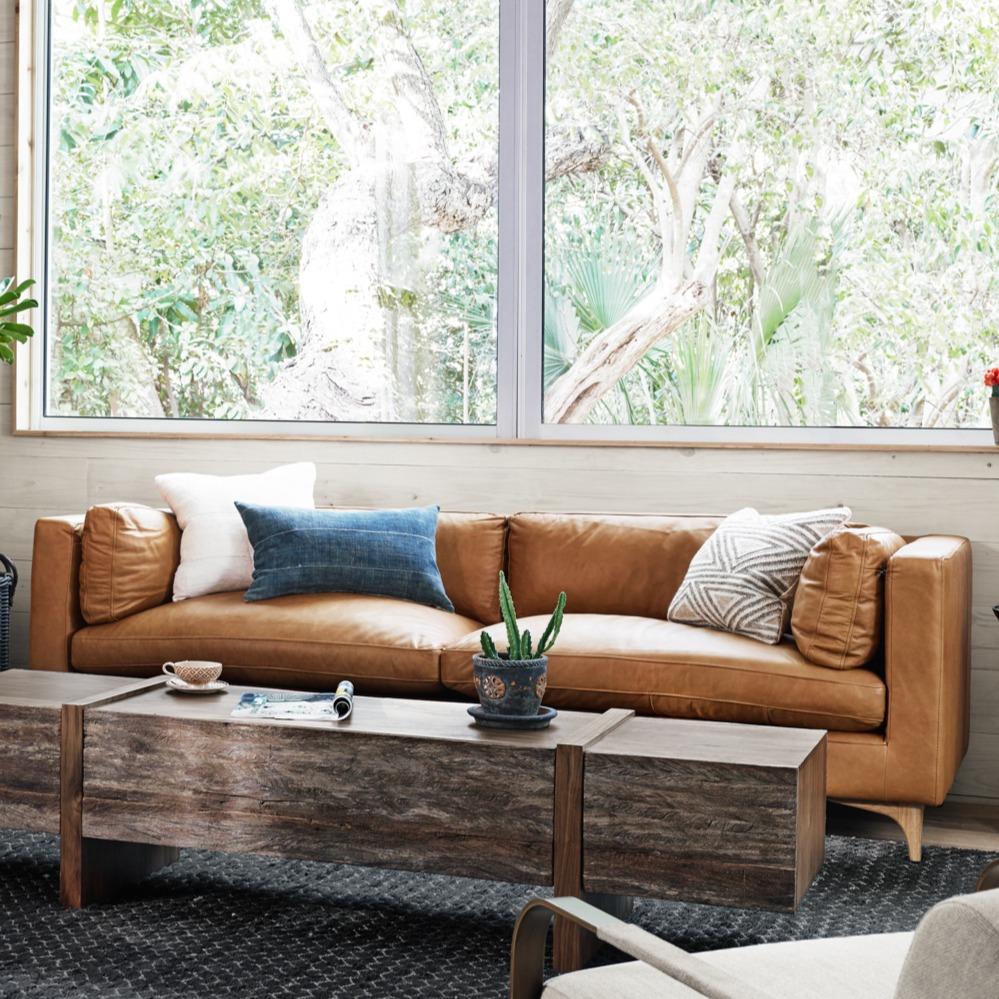 Canapé en cuir Beckwith