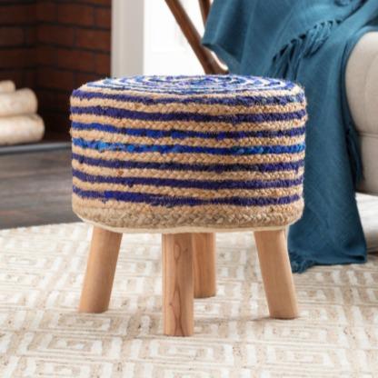 Repose-pieds en jute Cambrai