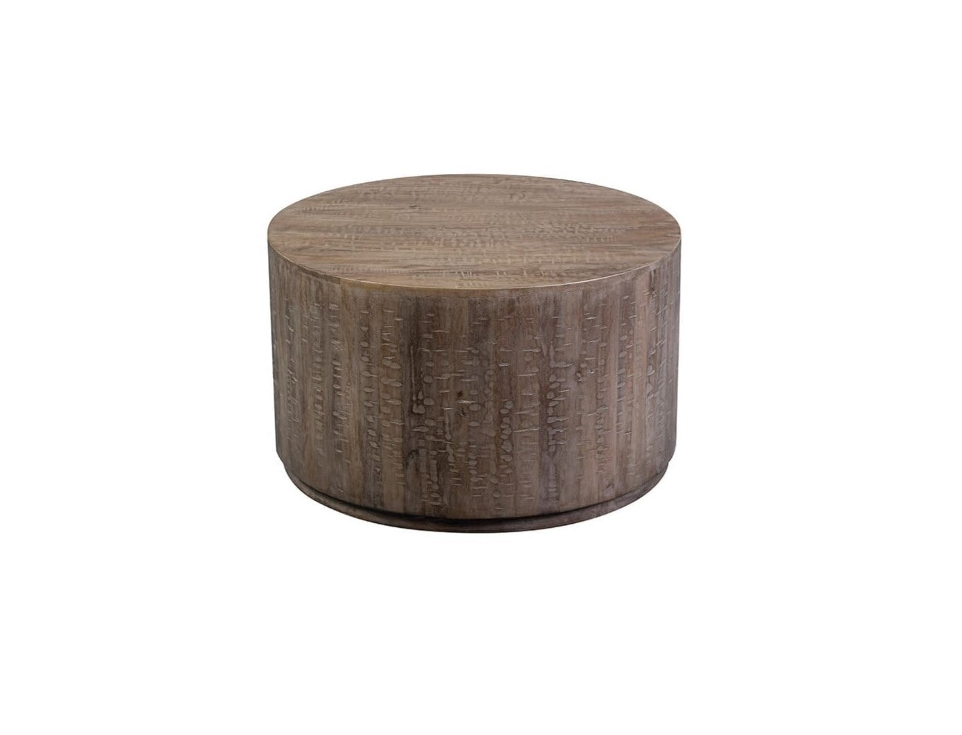 Table basse en forme de tambour