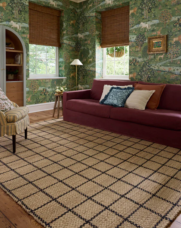 Tapis Chris Loves Julia X Loloi Fletcher en naturel/noir