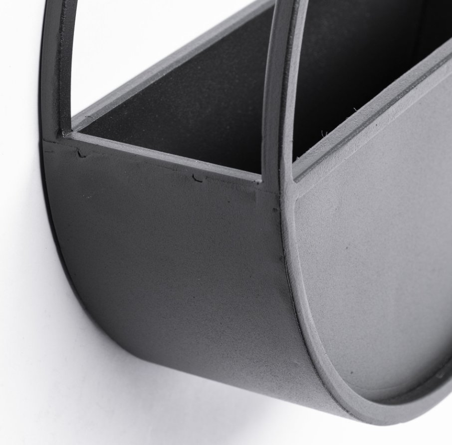 Ensemble de 2 jardinières murales en métal Hank