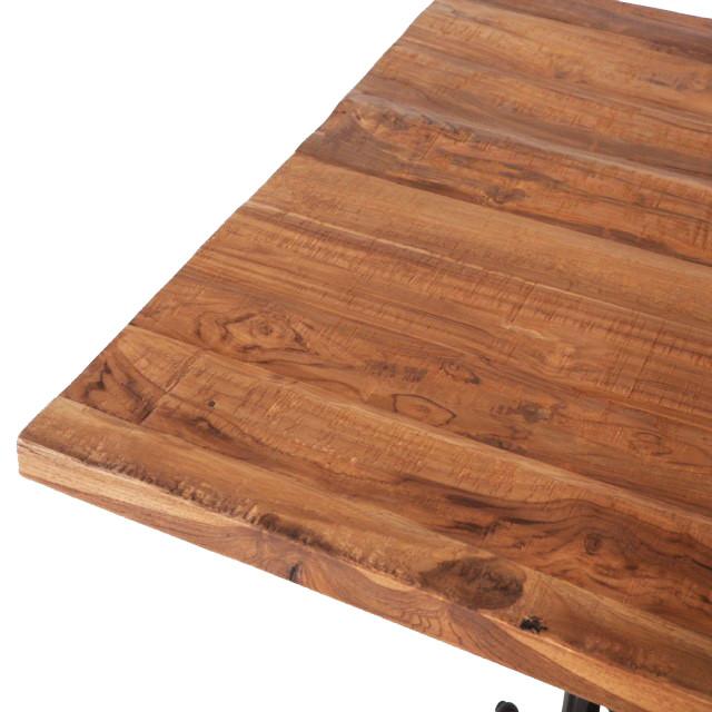 Table de salle à manger réglable style loft industriel