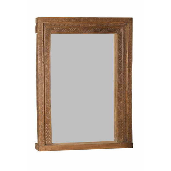 Cadre en teck avec miroir