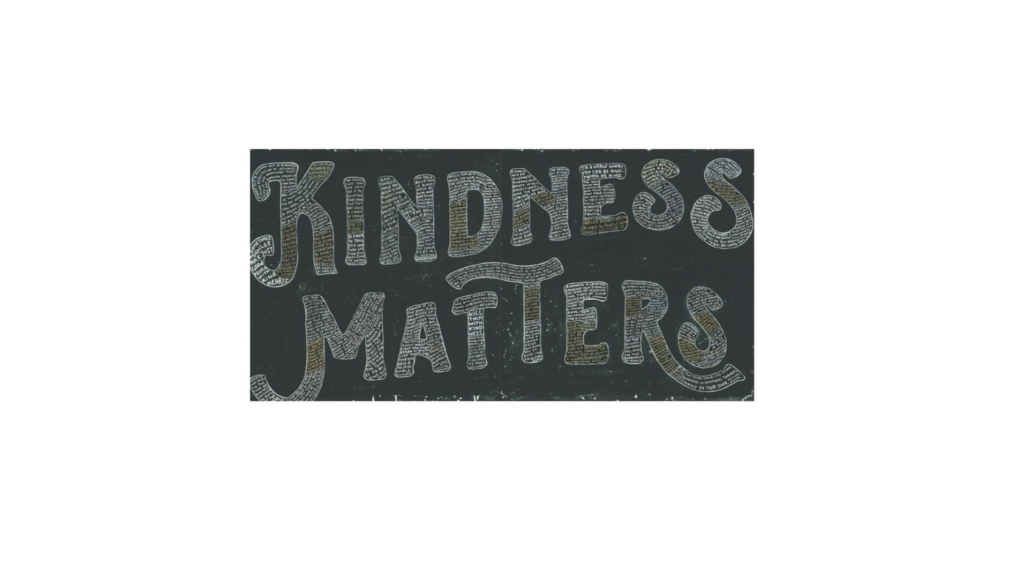 Panneau d'impression artistique « La gentillesse compte »