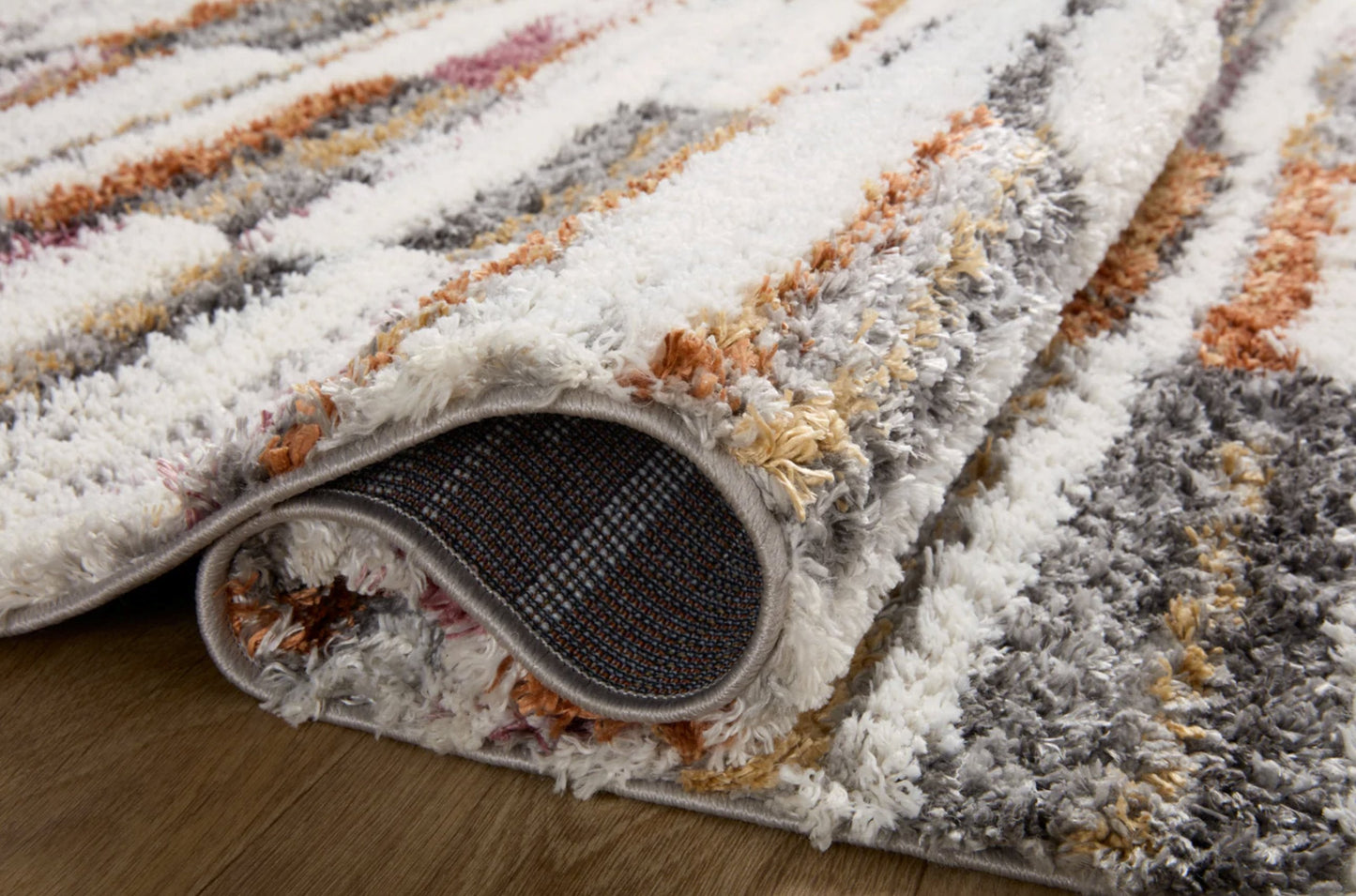 Tapis Levitt couleur ivoire/coucher de soleil