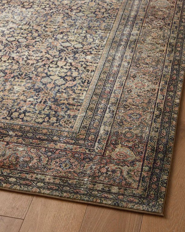 Tapis Amber Lewis x Loloi Morgan en denim/multicolore