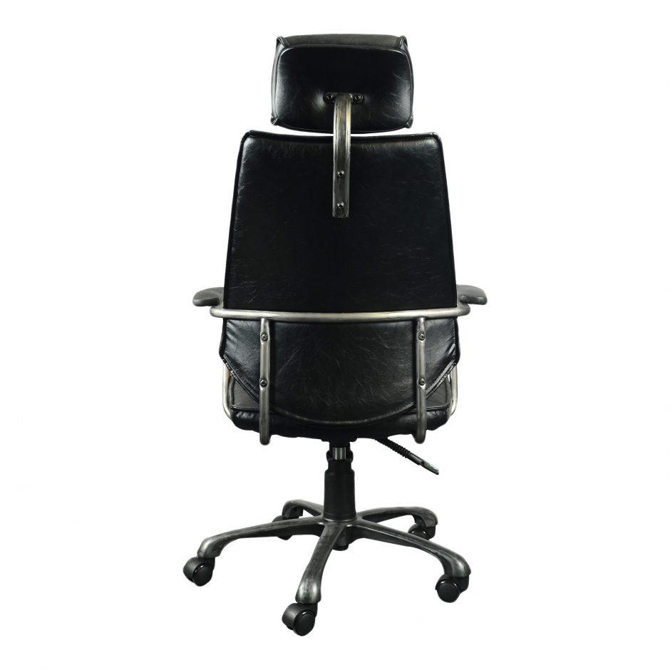 Fauteuil de bureau pivotant en cuir de direction