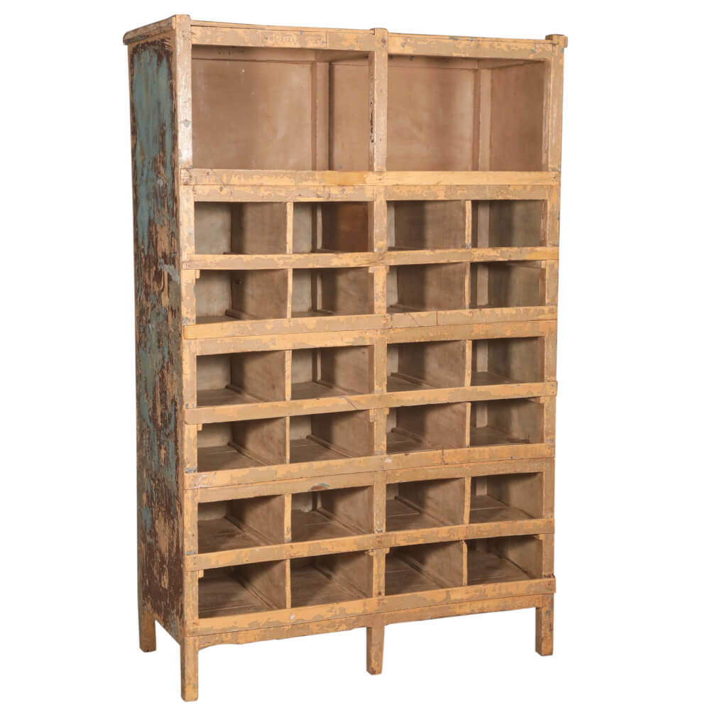 Bibliothèque en bois de teck recyclé