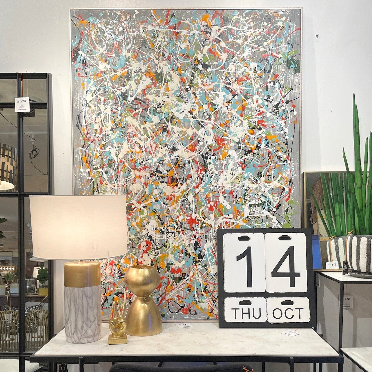 Tableau encadré Chaos organisé