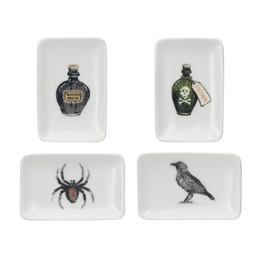 Assiette d'Halloween en grès