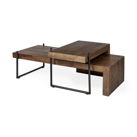 Ensemble de tables basses gigognes Maddox