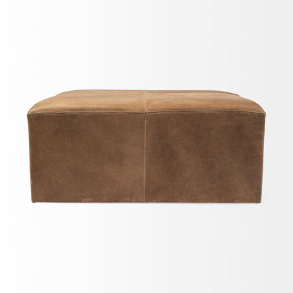 Pouf en cuir Minara