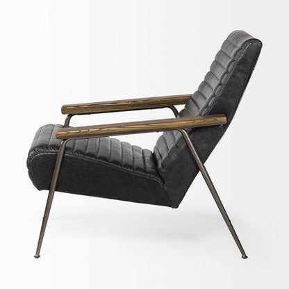Fauteuil d'appoint en cuir Grosjean
