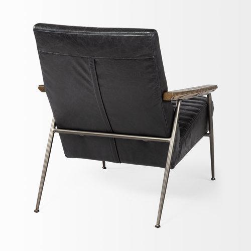 Fauteuil d'appoint en cuir Grosjean