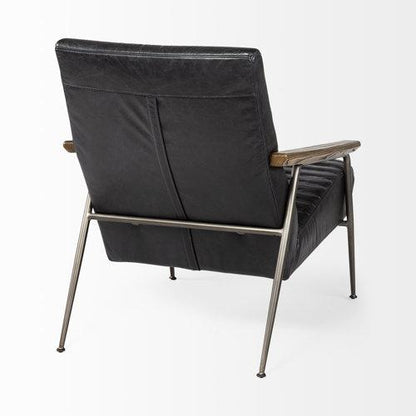 Fauteuil d'appoint en cuir Grosjean