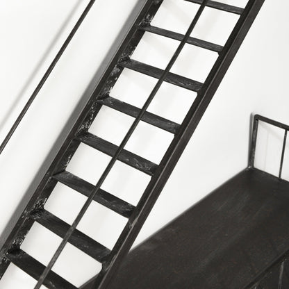 Étagère d'escalier de secours montée à Gastown