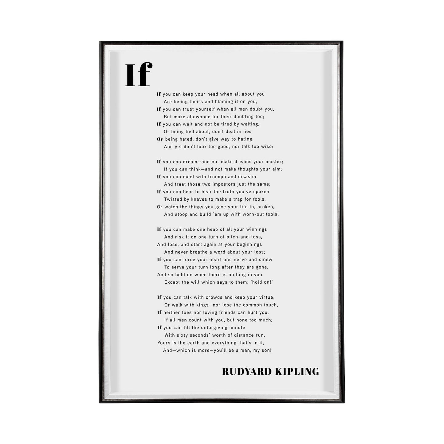 Si vous pouvez encadrer une œuvre d'art