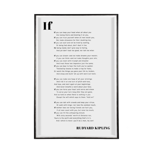 Si vous pouvez encadrer une œuvre d'art