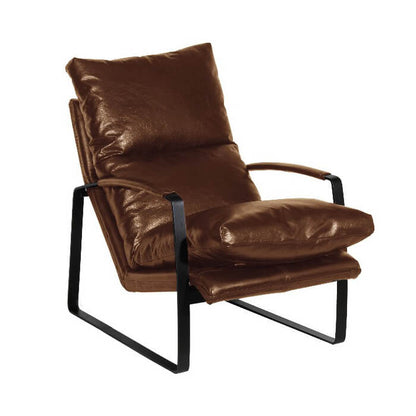 Fauteuil d'appoint en cuir Eugene
