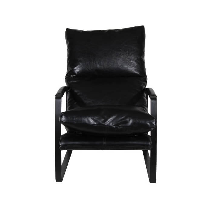 Fauteuil d'appoint en cuir Eugene