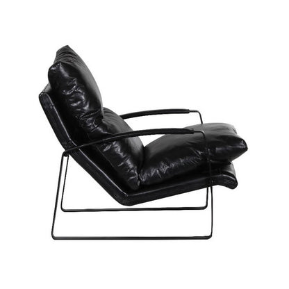 Fauteuil d'appoint en cuir Eugene