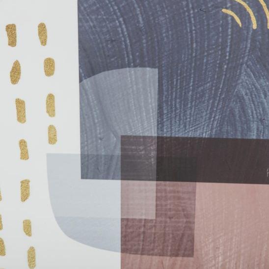 Art mural abstrait encadré plein de vie