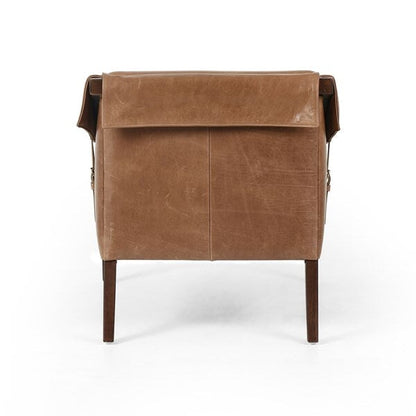 Fauteuil en cuir Bauer
