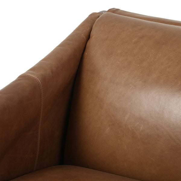 Fauteuil en cuir Bauer