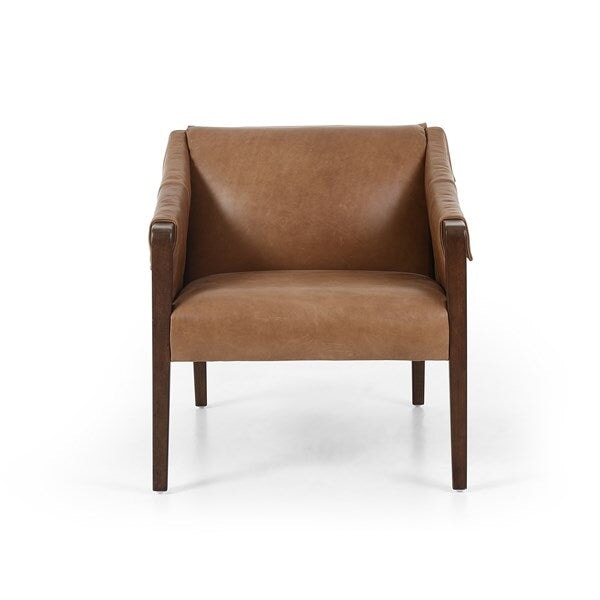 Fauteuil en cuir Bauer