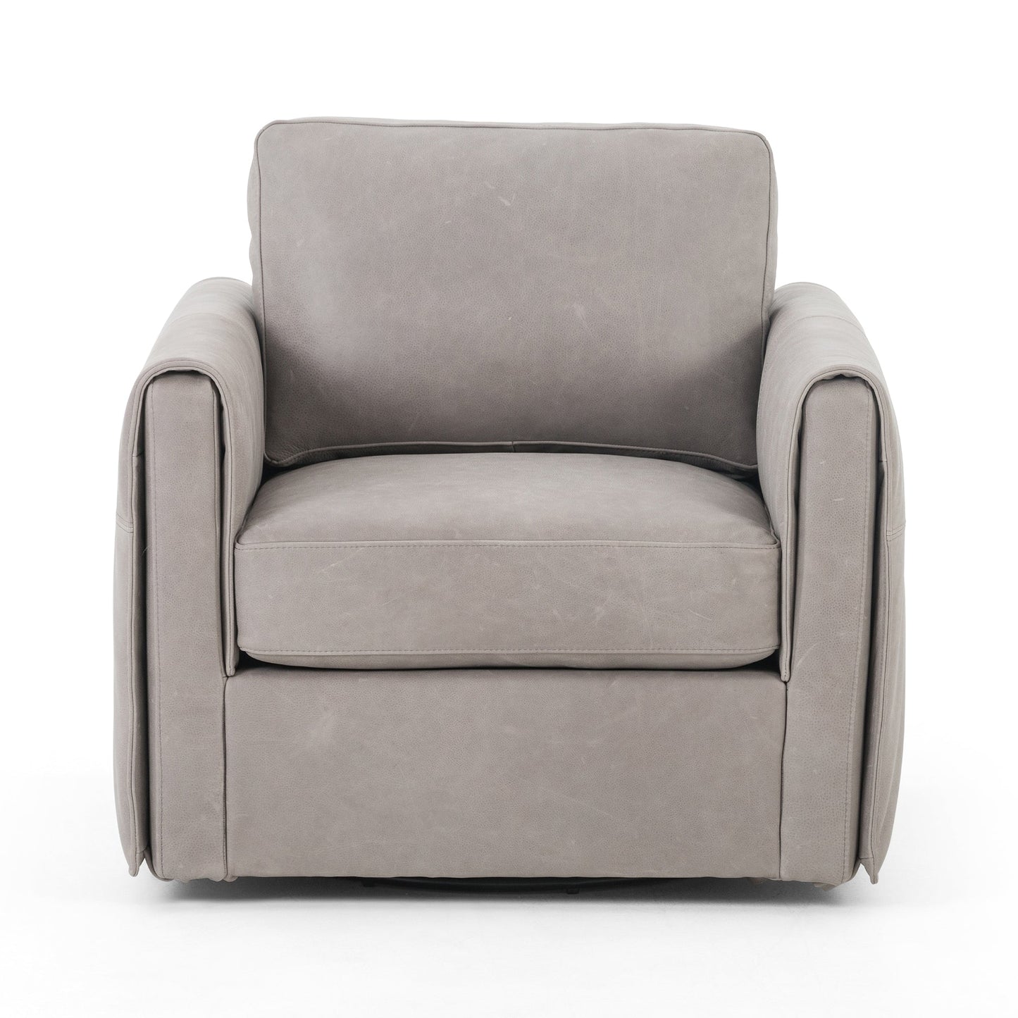 Fauteuil pivotant en cuir Uma