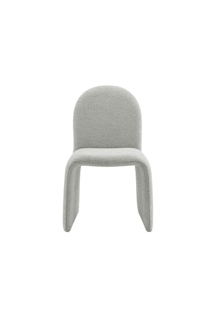 Chaise de salle à manger sans accoudoirs Riviera Boucle, gris tourterelle
