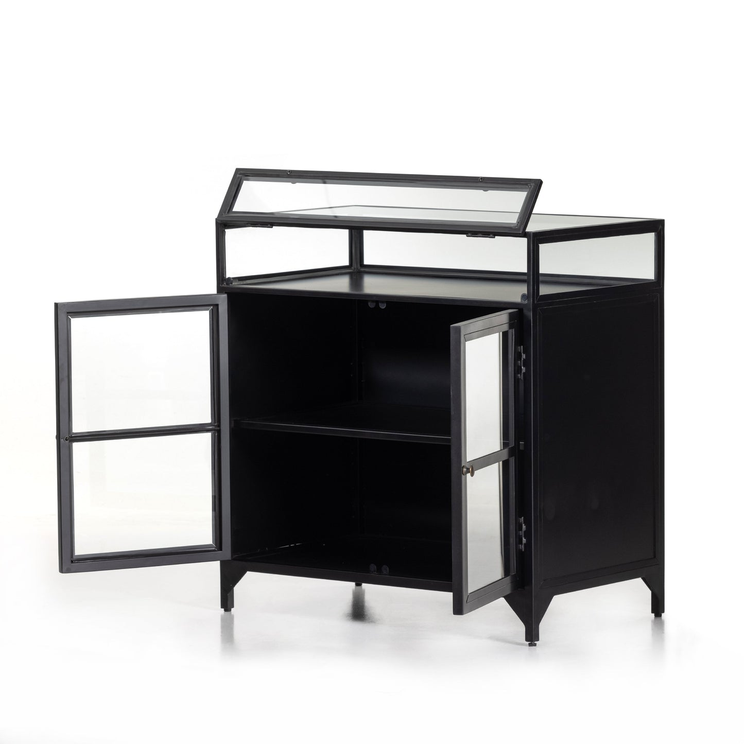 Armoire d'entrée à vitrine