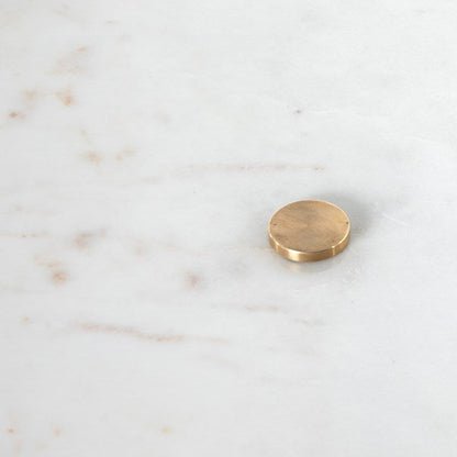 Table d'appoint Rondell en marbre blanc adouci