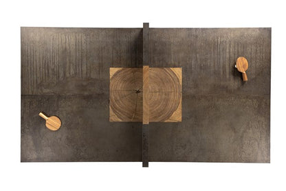 Table de ping-pong en bois et métal