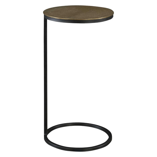 Table d'appoint Brunei en or et noir