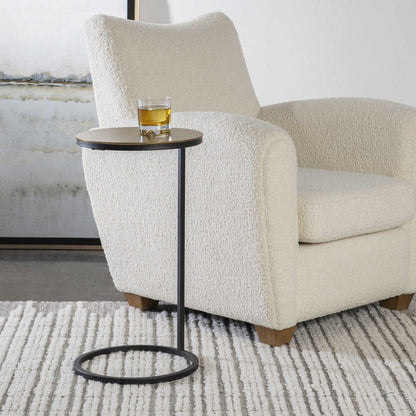 Table d'appoint Brunei en or et noir