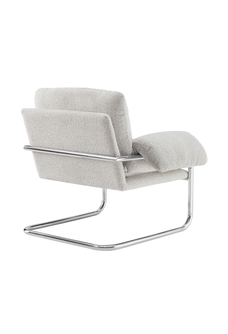 Fauteuil d'appoint en tissu Ravessa, papier journal
