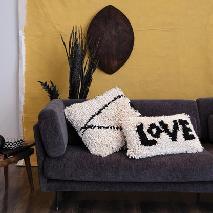 Coussin lombaire Love Wool Shag