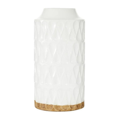 Vase en porcelaine texturée