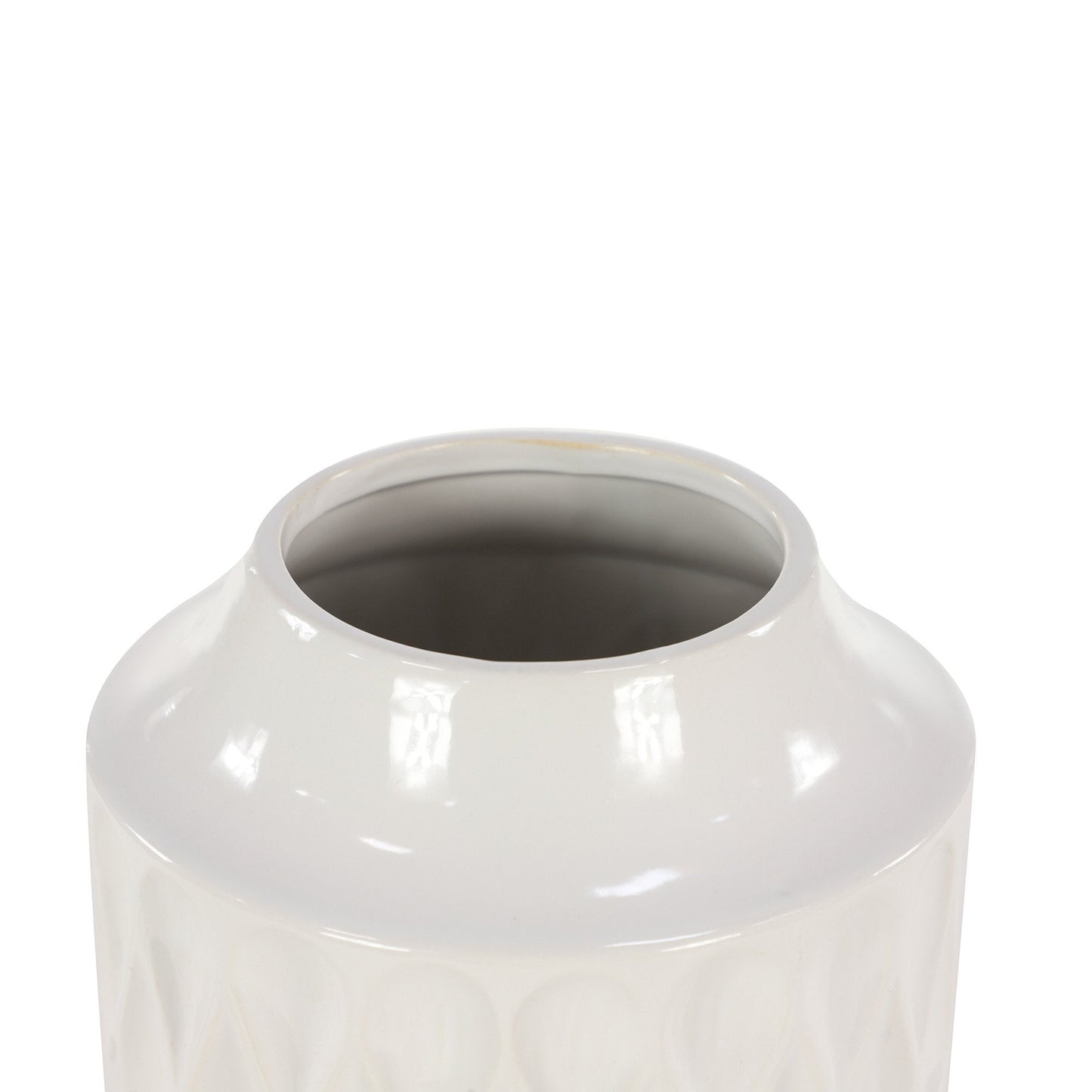 Vase en porcelaine texturée