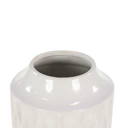 Vase en porcelaine texturée