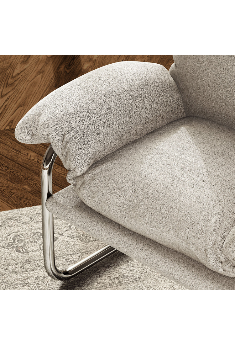 Fauteuil d'appoint en tissu Ravessa, papier journal