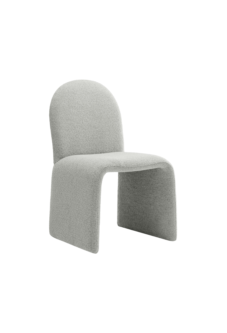 Chaise de salle à manger sans accoudoirs Riviera Boucle, gris tourterelle