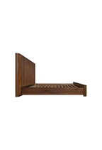 Lit Queen Cadenza en acacia, noyer