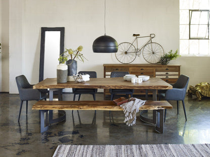 Banc de salle à manger courbé