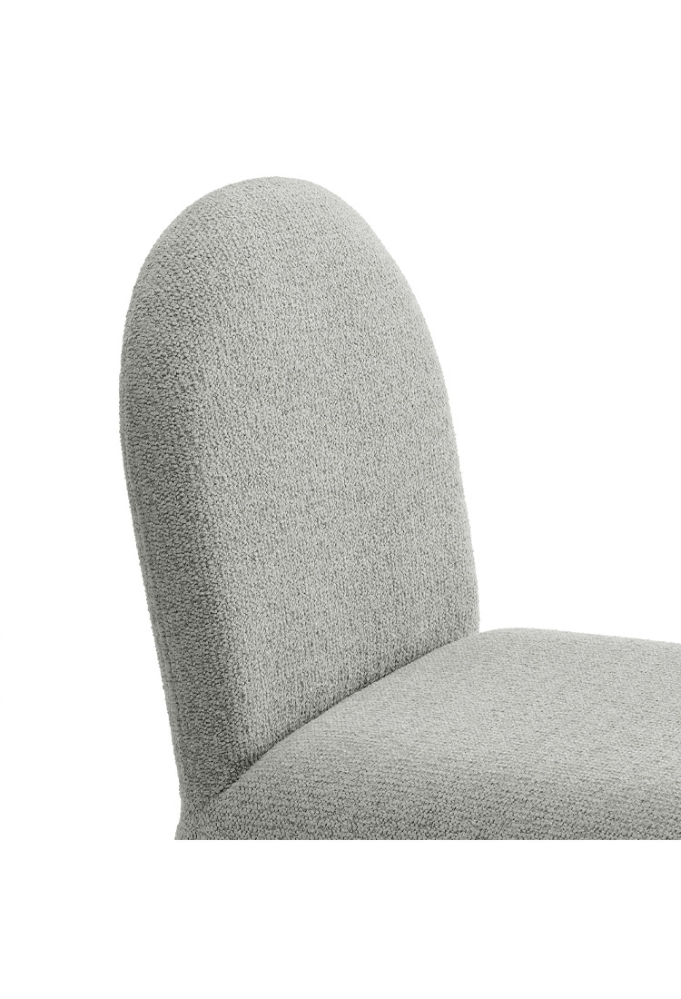 Chaise de salle à manger sans accoudoirs Riviera Boucle, gris tourterelle