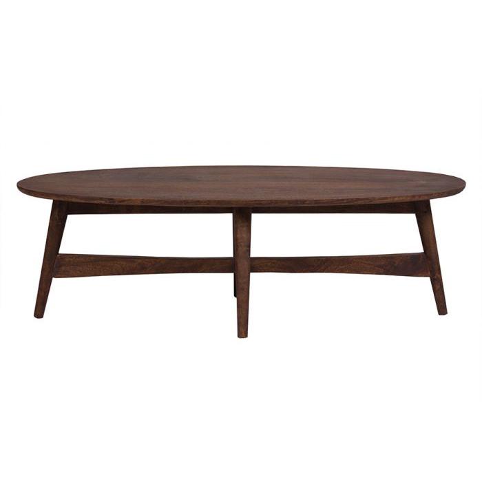 Table basse ovale en bois Baja