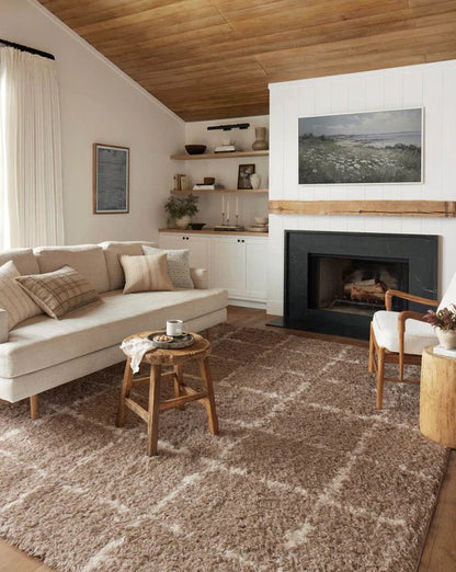 Tapis Angela Rose x Loloi Amira couleur kaki/ivoire