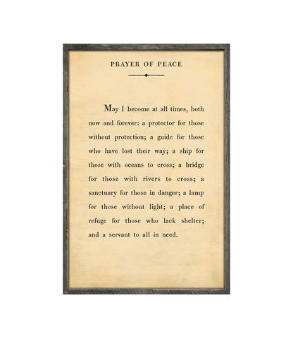 Art mural Prière de paix